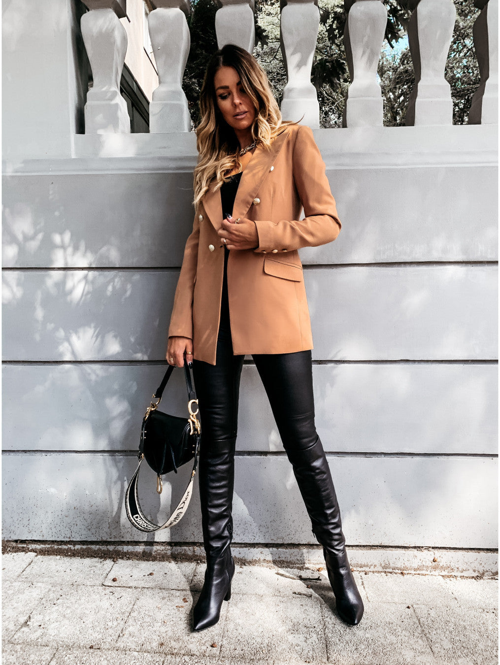 Women's Blazer with Button Details