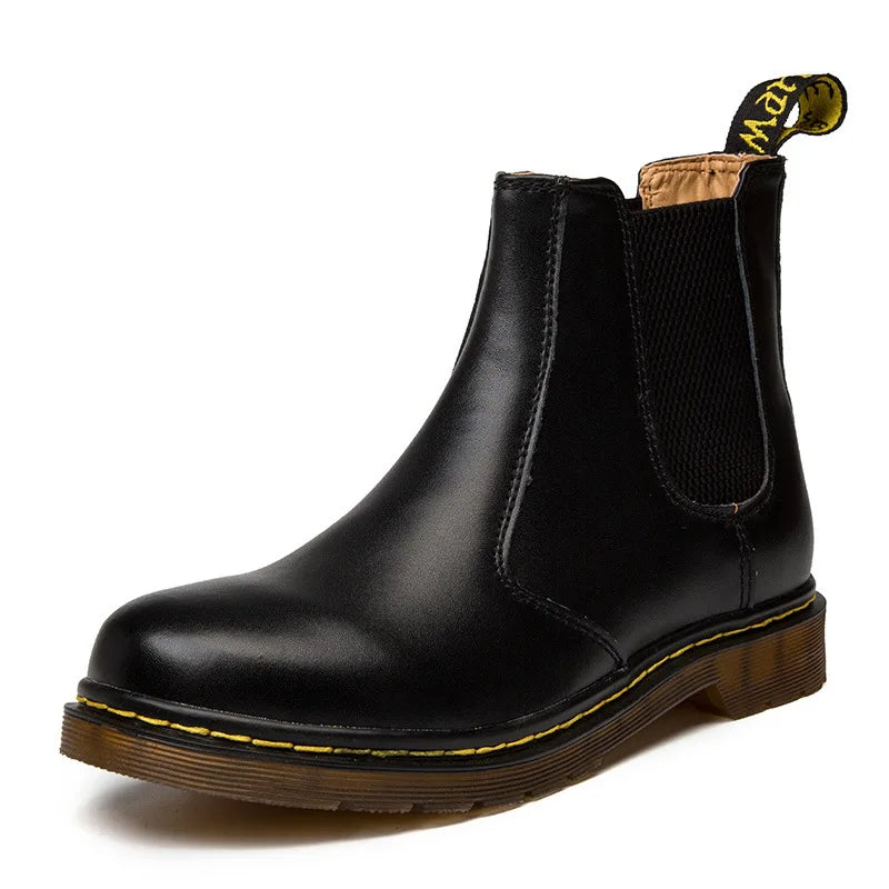 Women's Elegant Leather Boots with Lace-Up Design