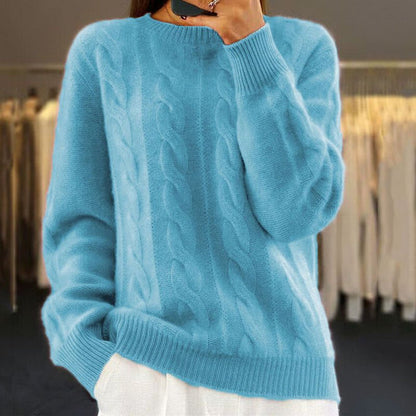 Women's Solid Color Knitted Jumper