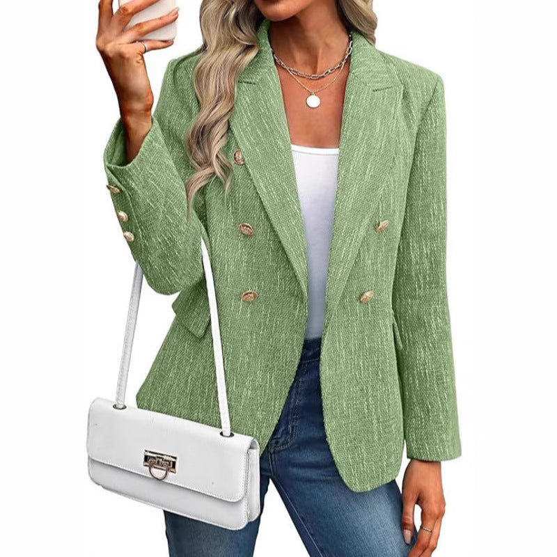 Women's Elegant Smart Casual Tweed Blazer | Ideal for Autumn/Winter