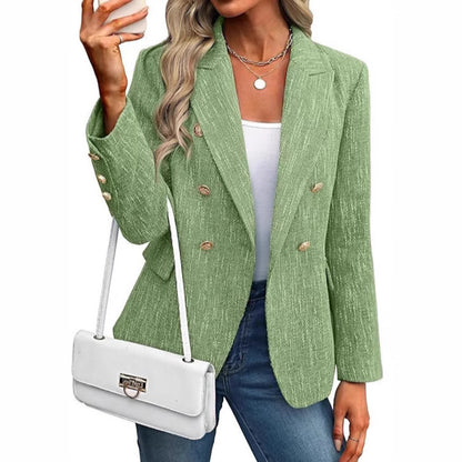 Women's Elegant Smart Casual Tweed Blazer | Ideal for Autumn/Winter