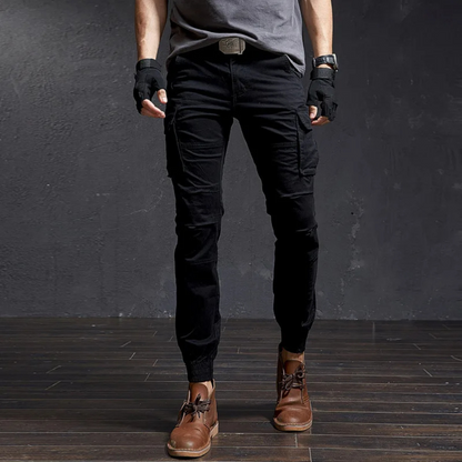 Men's Military-Style Skinny Cargo Pants in Classic Colours | Perfect for Outdoor Activities