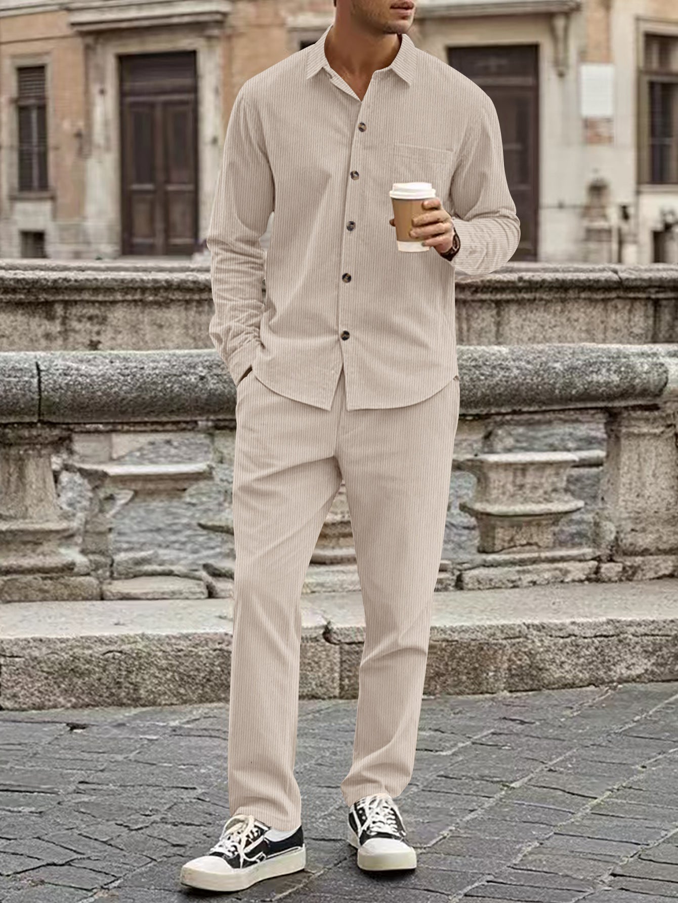 Casual Solid Zip Up Cotton Hoodie and Joggers Tracksuit for Men | Perfect for Casual Days