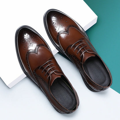 Men's Comfortable Wingtip Vegan Leather Shoes with Supportive Sole | For Everyday Wear