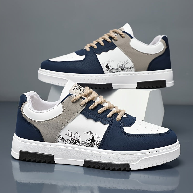 White, Blue, Beige