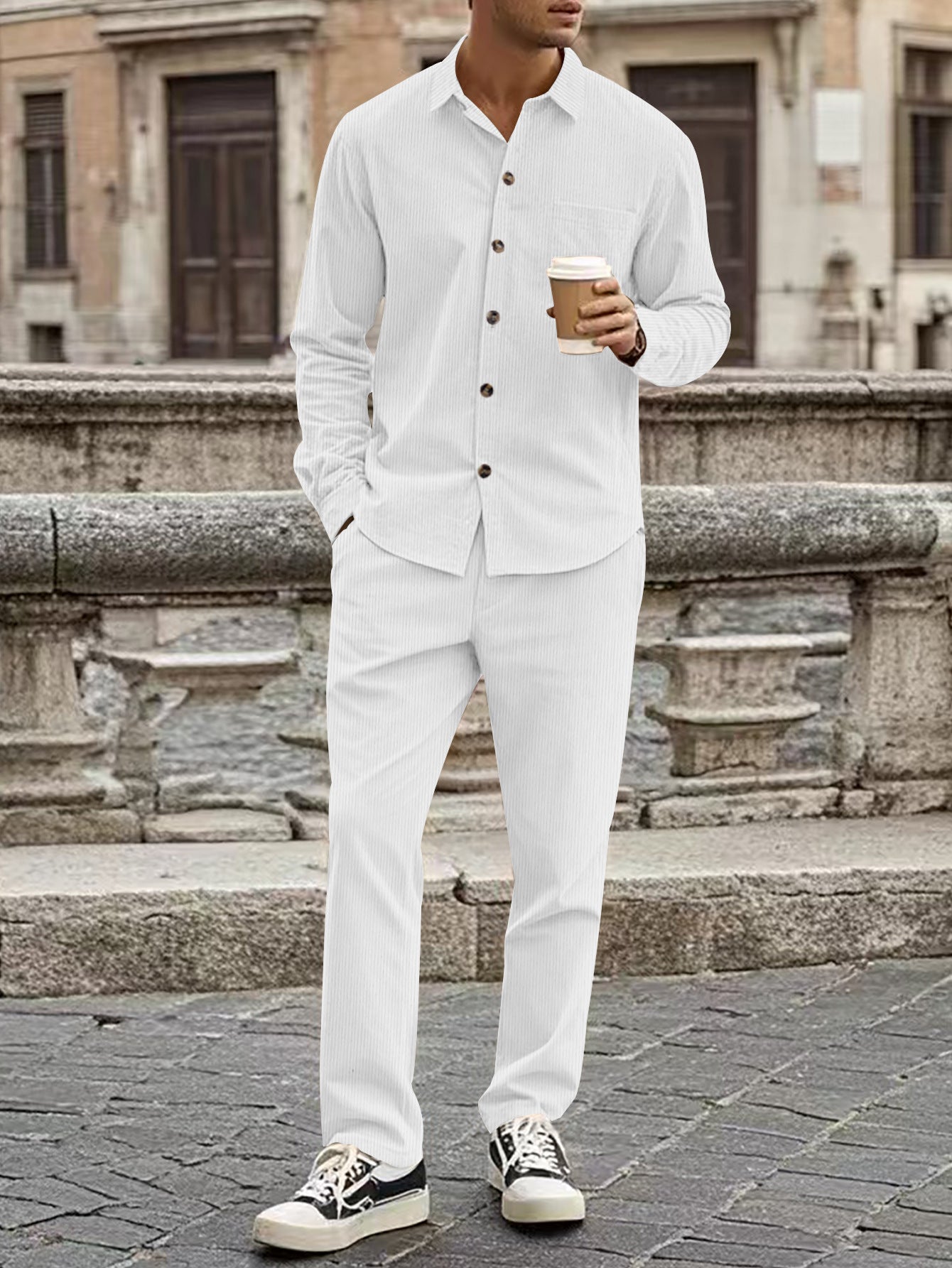 Casual Solid Zip Up Cotton Hoodie and Joggers Tracksuit for Men | Perfect for Casual Days
