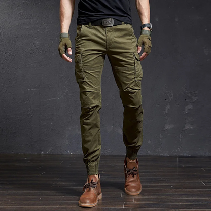 Men's Military-Style Skinny Cargo Pants in Classic Colours | Perfect for Outdoor Activities