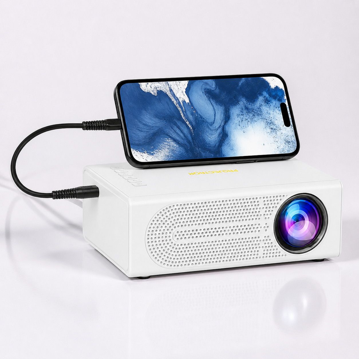 Mini Projector – 3000 Lumen Portable Device for Home and Outdoor Use