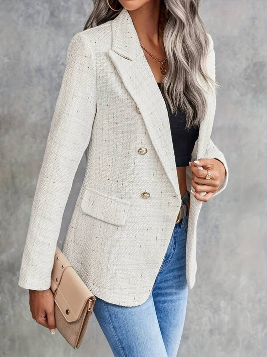 Women's Elegant Tailored Blazer with Classic Lapel and Flawless Fit