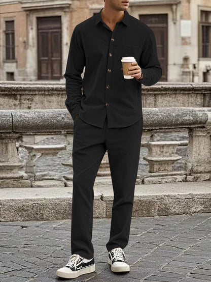 Casual Solid Zip Up Cotton Hoodie and Joggers Tracksuit for Men | Perfect for Casual Days