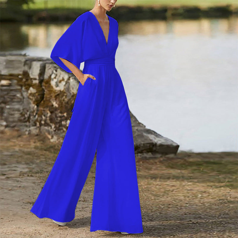 Women's Elegant Empire Wide-Leg Pants Party Jumpsuit Co ords Set | Ideal for All Seasons