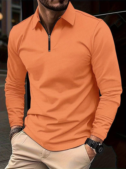 Variant image for Men's Casual Soft Waffle Shirt with Long Sleeves-33