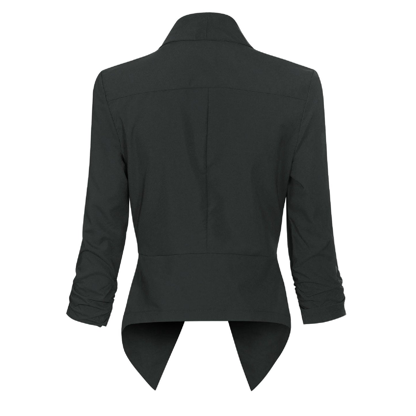 Women’s Open Front Draped Blazer Long Sleeve Office Wear