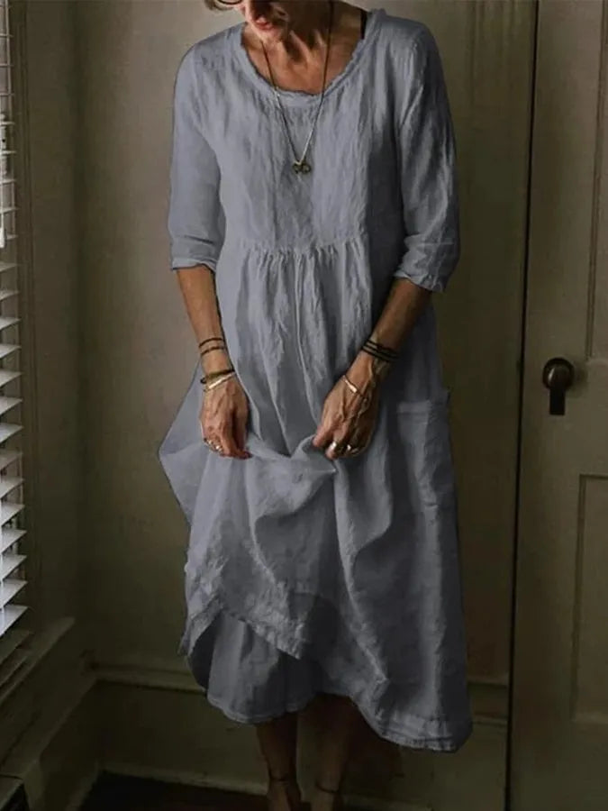Women's Airy Lightweight Summer Dress with Relaxed Fit
