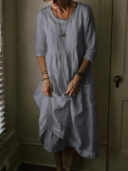 Women's Airy Lightweight Summer Dress with Relaxed Fit