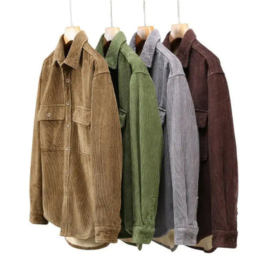 Gabriel - Fleece Jacket Classic Corduroy - Ideal for Winter