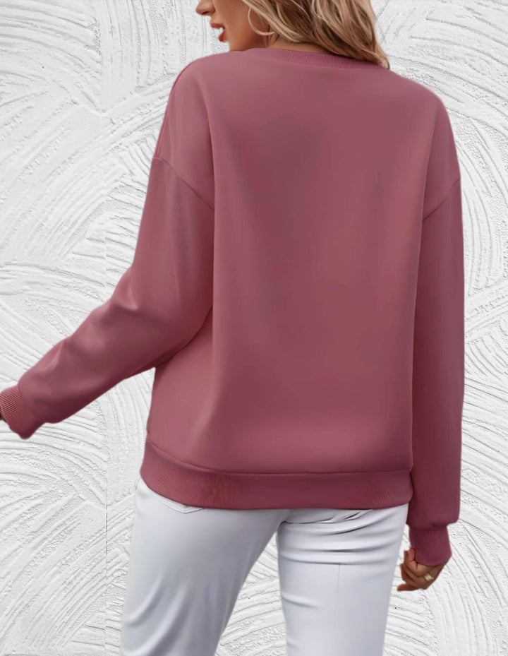 Women's Casual Sweater with "Shine Your Light" Print | Perfect for Autumn/Winter