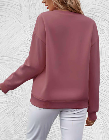 Women's Casual Sweater with "Shine Your Light" Print | Perfect for Autumn/Winter