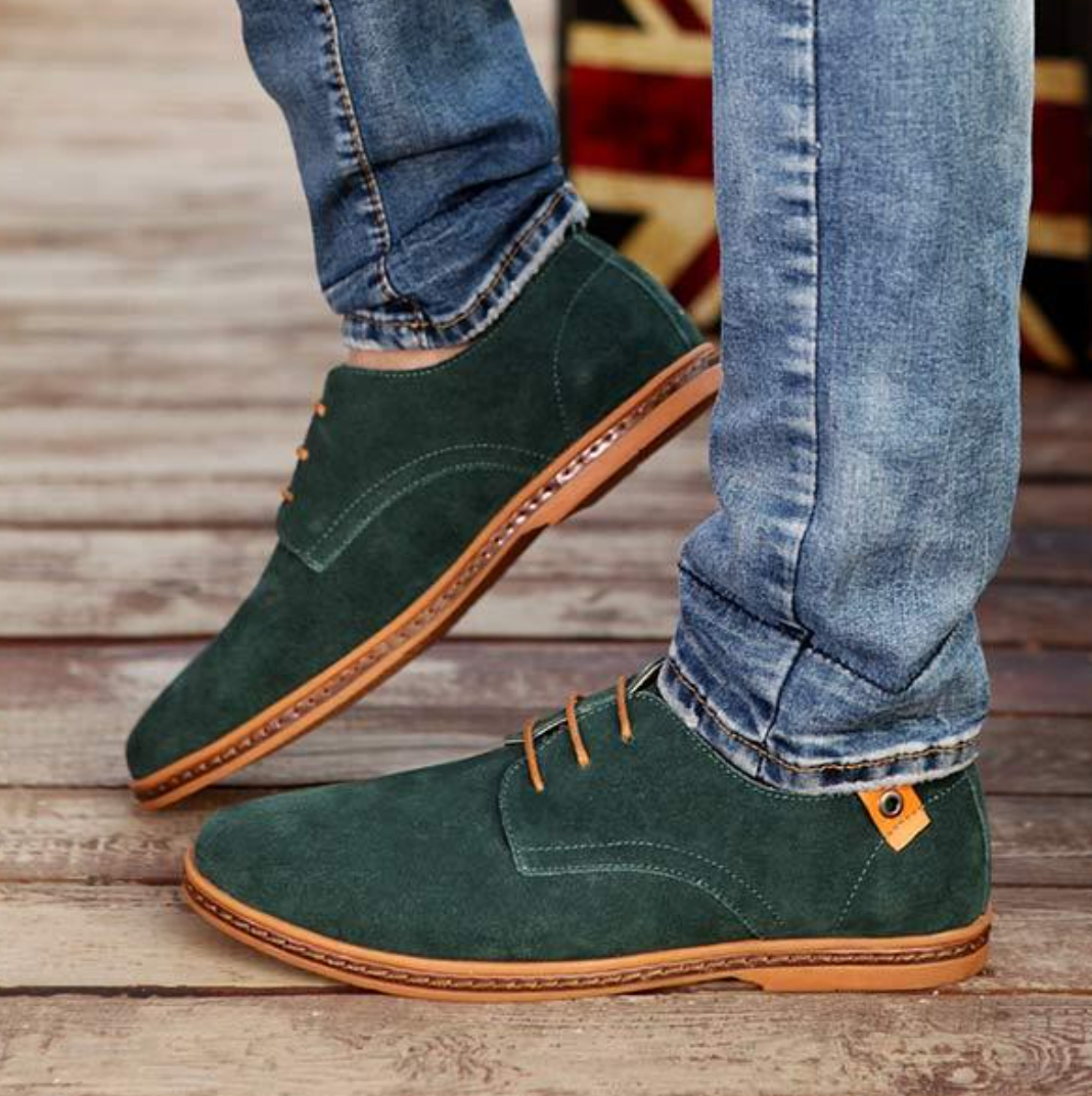 Men's Elegant Suede Shoes with Comfortable Fit