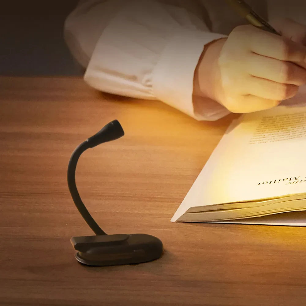 Book Light Clip – Dimmable LED with 360° Rotating Design 1