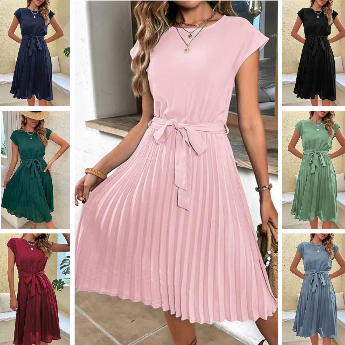 Black, Pink, Dark Green, Red Wine, Mint Green, Sky Blue