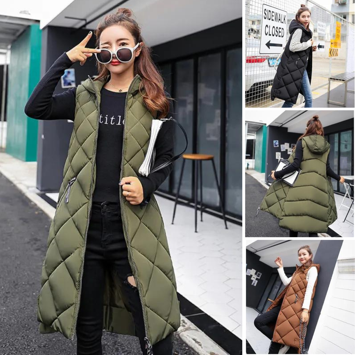 Army Green, Black, Caramel