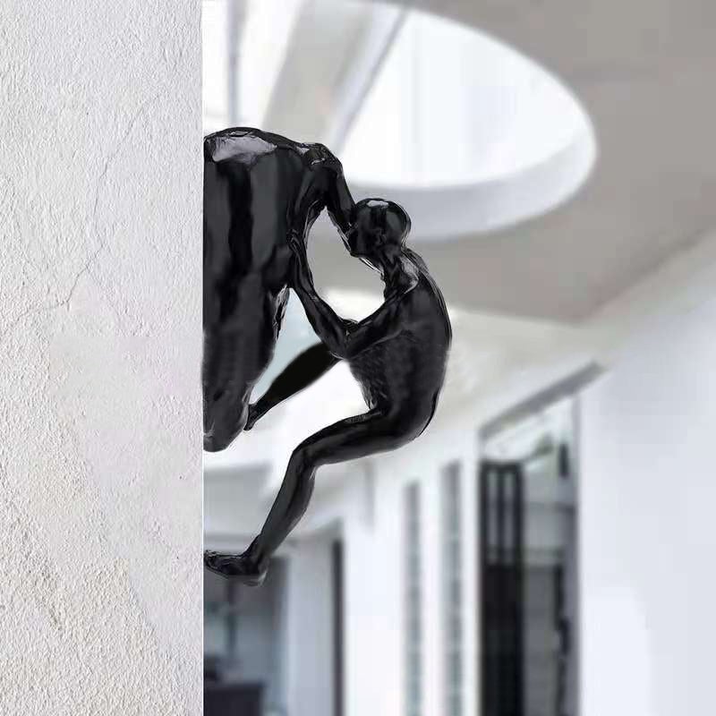 Climbing Wall Statue – 3D Wall Decoration for Indoor Display 4