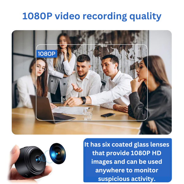 Compact Surveillance Camera – HD 1080p with WiFi and Night Vision 3