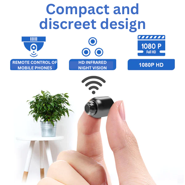 Compact Surveillance Camera – HD 1080p with WiFi and Night Vision 7