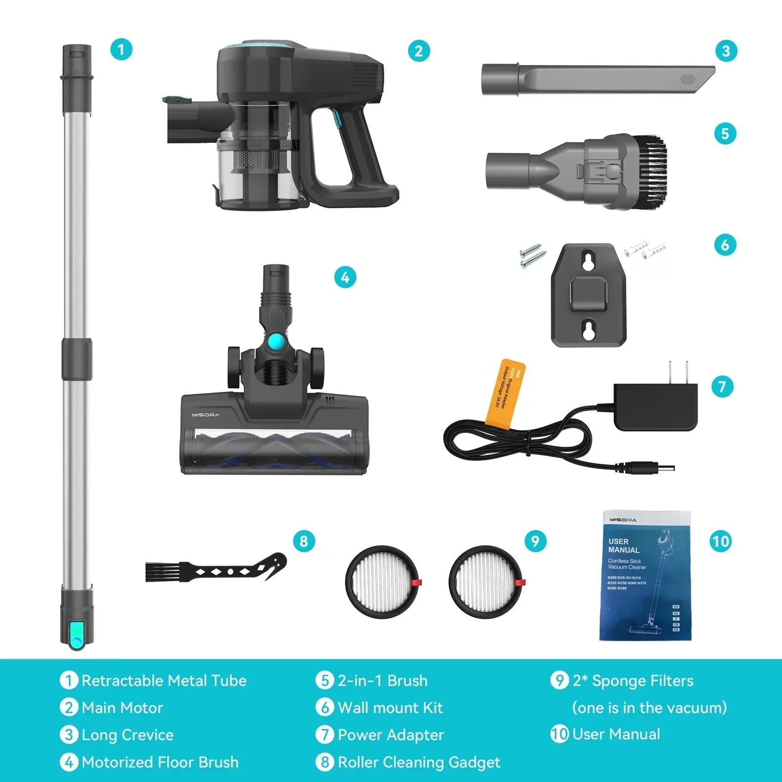 Cordless Stick Vacuum Cleaner – 6-in-1 Versatile Cleaning Tool 6