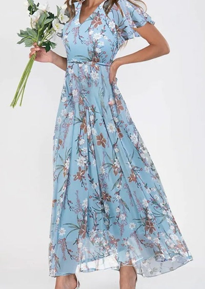 Women's Stylish Lightweight Summer Dress with Flattering Silhouette
