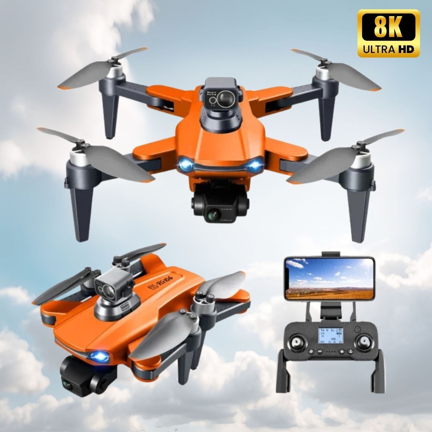 Drone with Camera – 8K HD Dual Camera Quadcopter with GPS 0