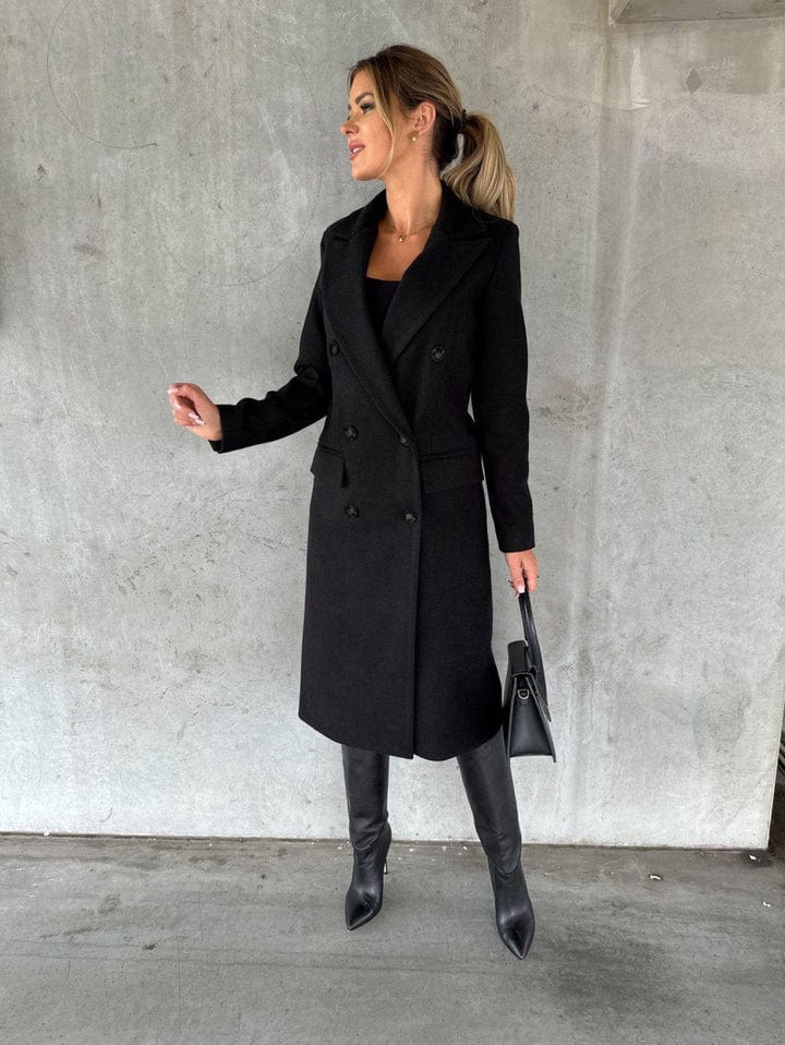 Camilla - Ingrid Long Coat Elegant Modern Style - Ideal for Autumn