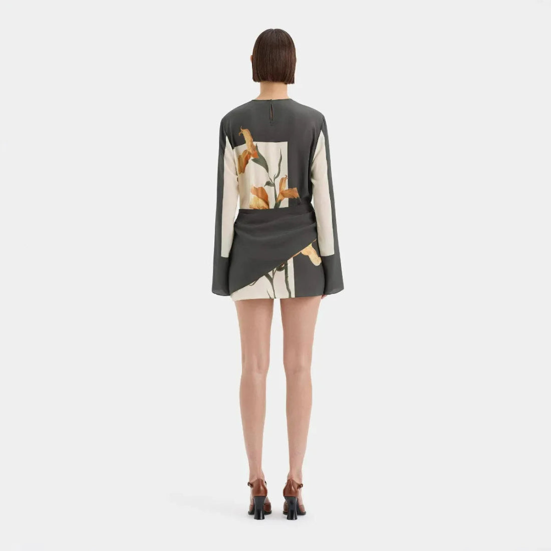 Constance Floral Twist Cocktail Mini Dress - Image 2