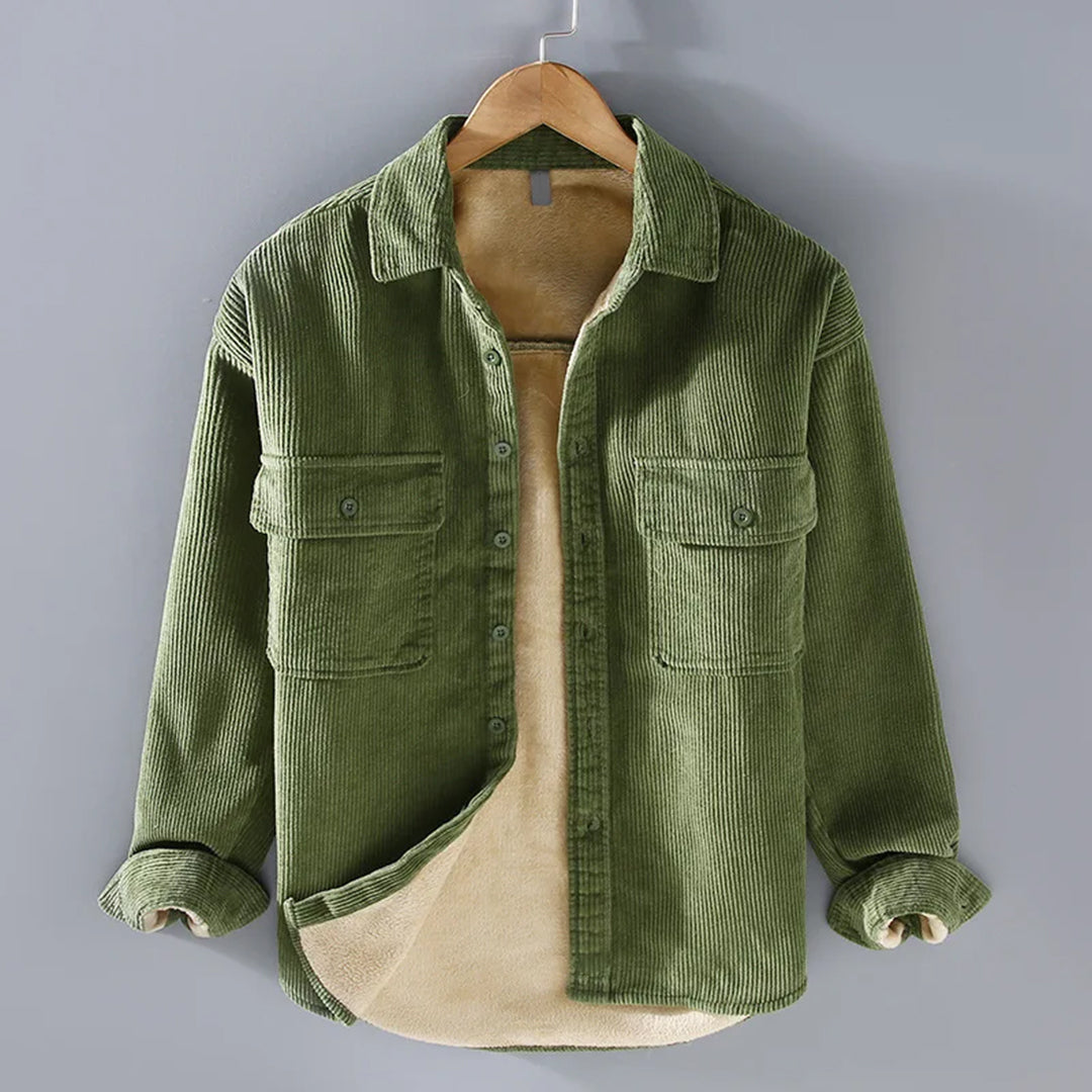 Gabriel - Fleece Jacket Classic Corduroy - Ideal for Winter