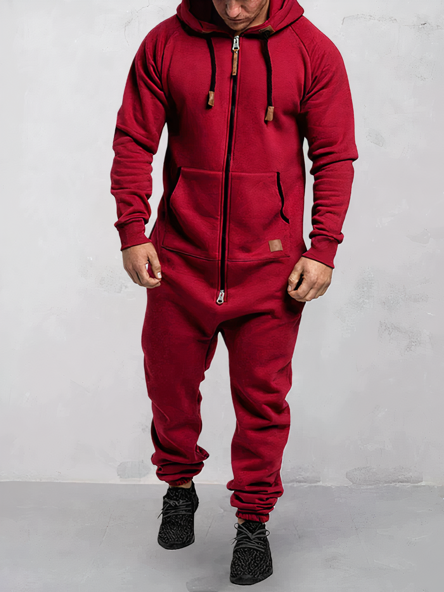 Patrick - Men's Hooded Jumpsuit Sporty Modern Style - Perfect for Outdoor Activities
