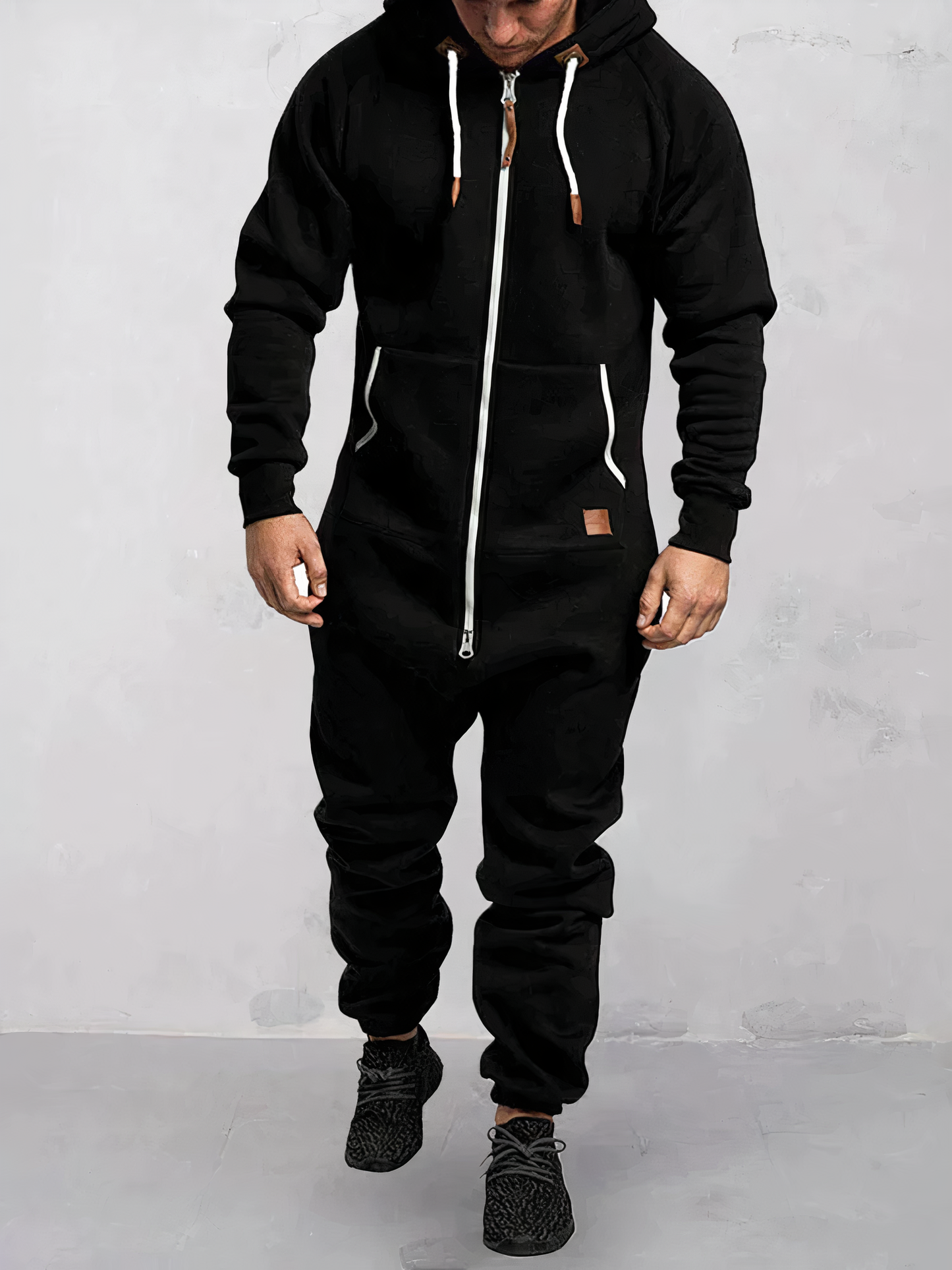 Patrick - Men's Hooded Jumpsuit Sporty Modern Style - Perfect for Outdoor Activities