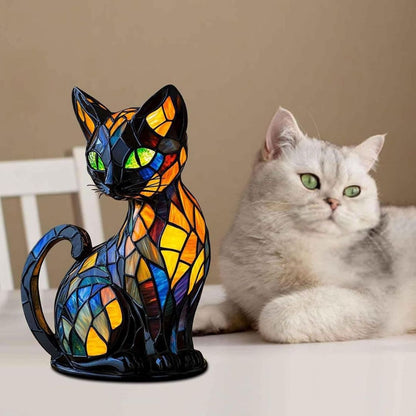 Handmade Cat Lamp Decorative Accent Gift 6