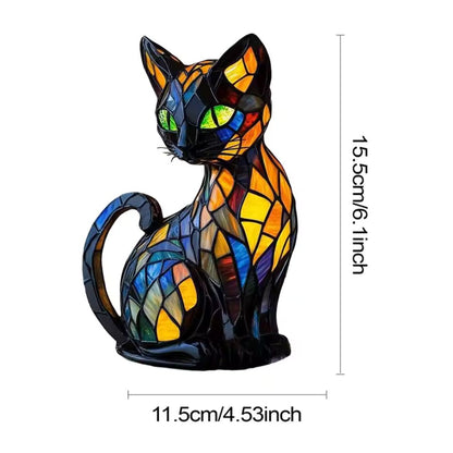 Handmade Cat Lamp Decorative Accent Gift 7