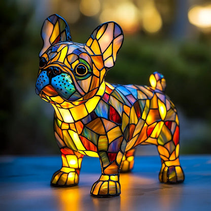 Handmade Dog Lamp Light Gift 1