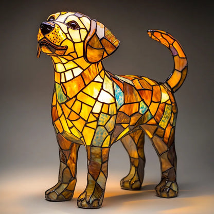 Handmade Dog Lamp Light Gift 10