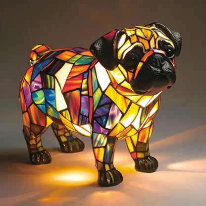 Handmade Dog Lamp Light Gift 14