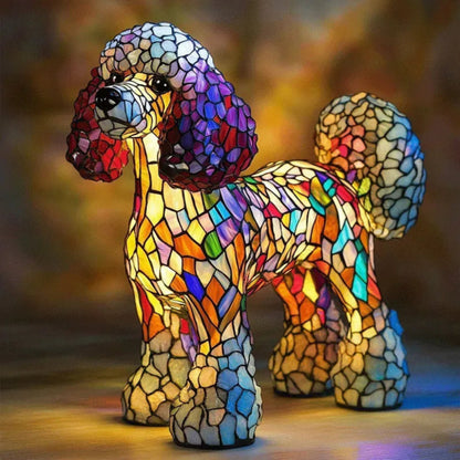Handmade Dog Lamp Light Gift 15