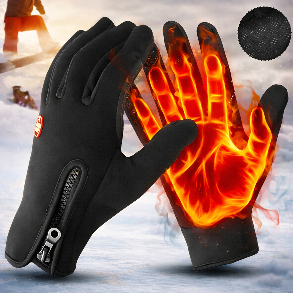 Thermal Heated Gloves Touchscreen Waterproof Winter Warm Grip