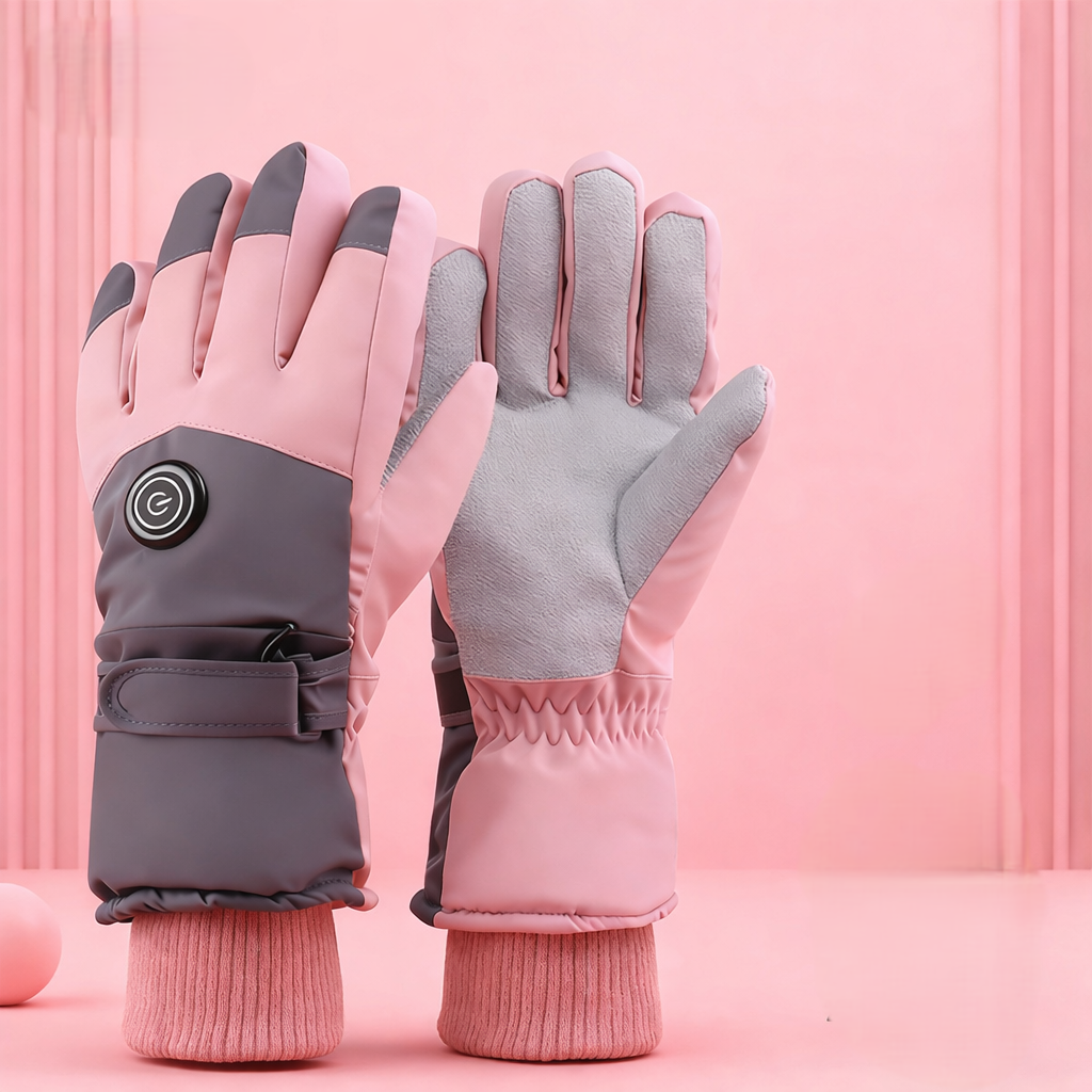 Heated Gloves Waterproof USB Rechargeable Ski Hiking Mittens