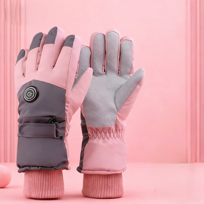 Heated Gloves Waterproof USB Rechargeable Ski Hiking Mittens