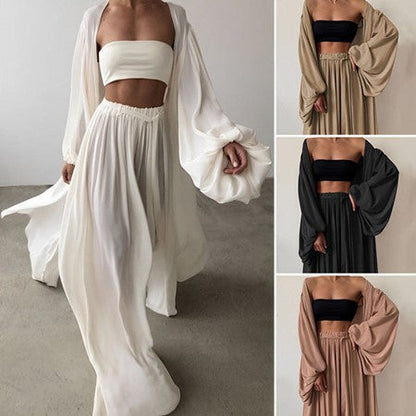 The colors in the image are: 

- Style 1: White
- Style 2: Black
- Style 3: Dark green (charcoal)
- Style 4: Beige

These colors correspond to the styles mentioned.