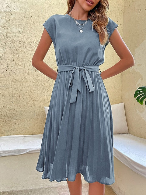 Women's Summer Elegant Casual Loose Midi Dress | Perfect voor Zomerdagen