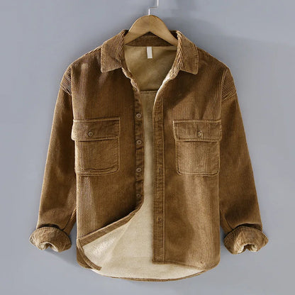 Gabriel - Fleece Jacket Classic Corduroy - Ideal for Winter