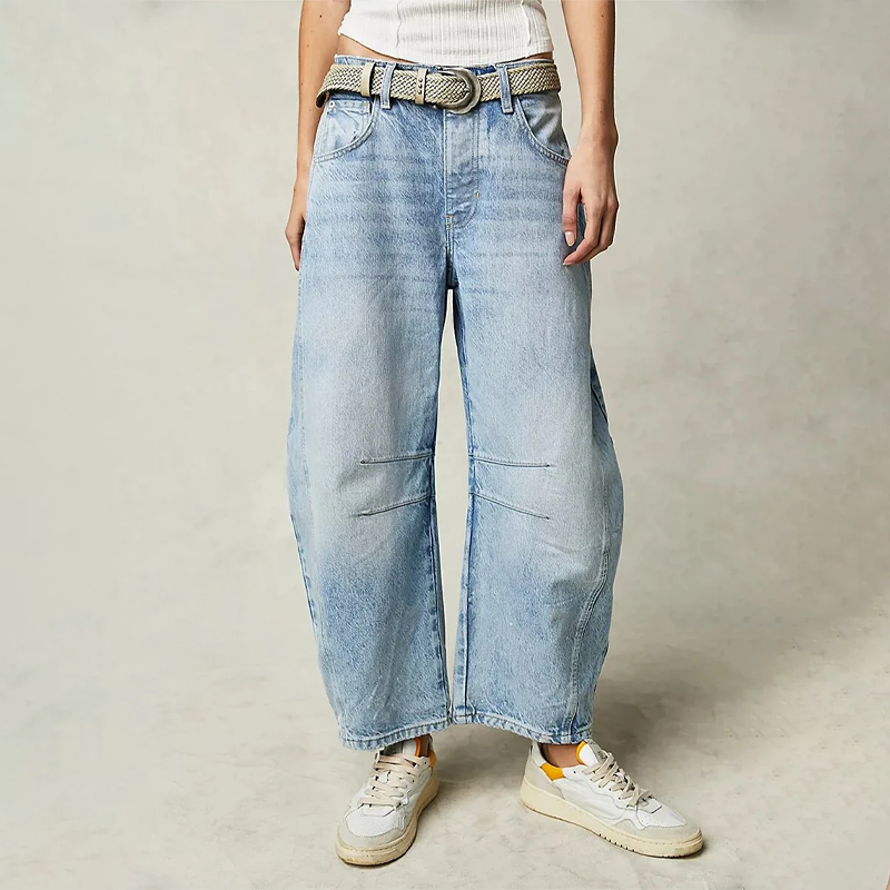 Women's Classic Wide-Leg Denim Baggy Jeans | Perfect for Casual Days